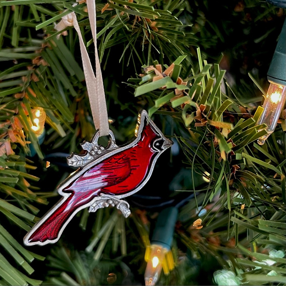 Danforth Pewter Cardinal Ornament - Picture 3 of 8